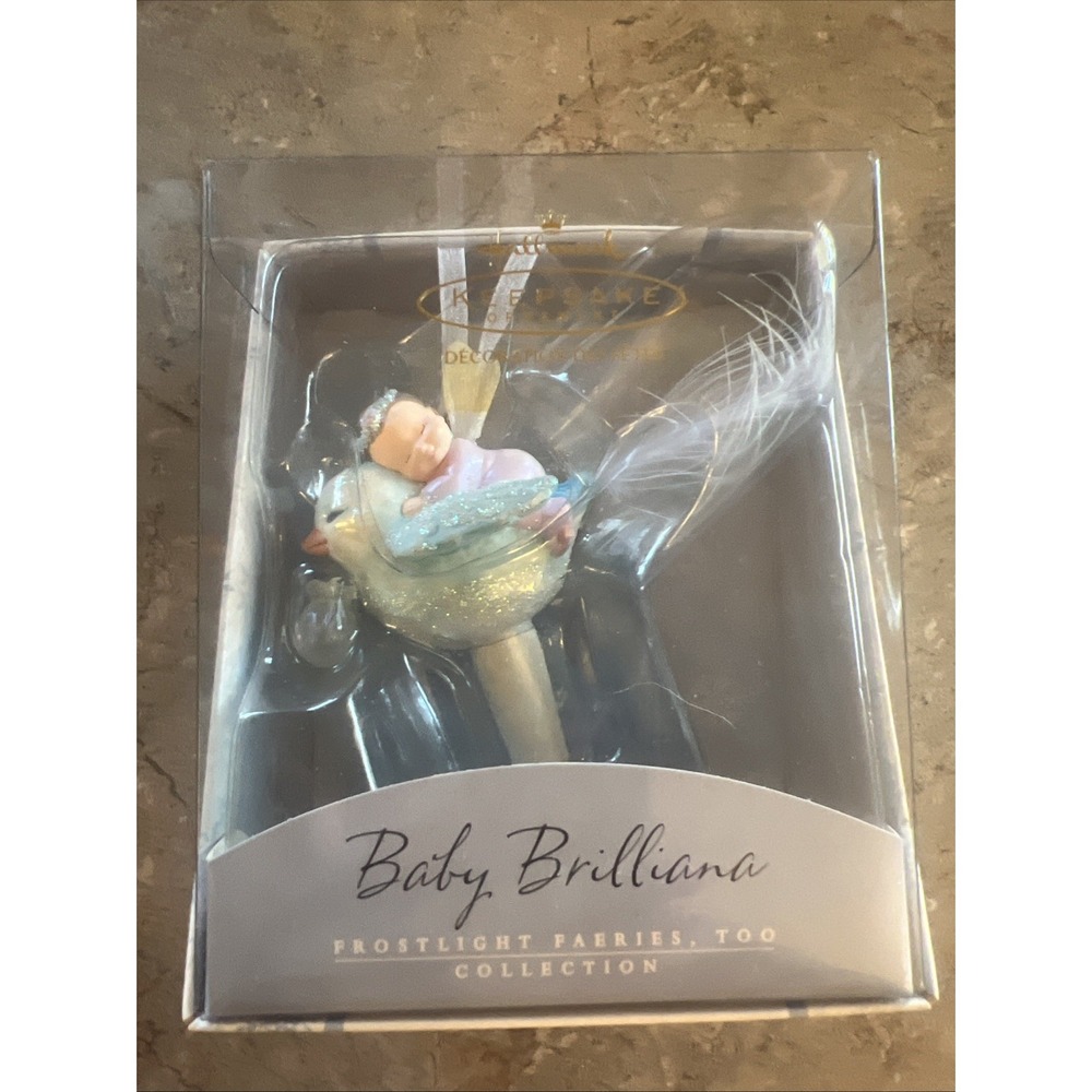 2002 Hallmark Baby Brilliana Frostlight Faeries Christmas Ornament